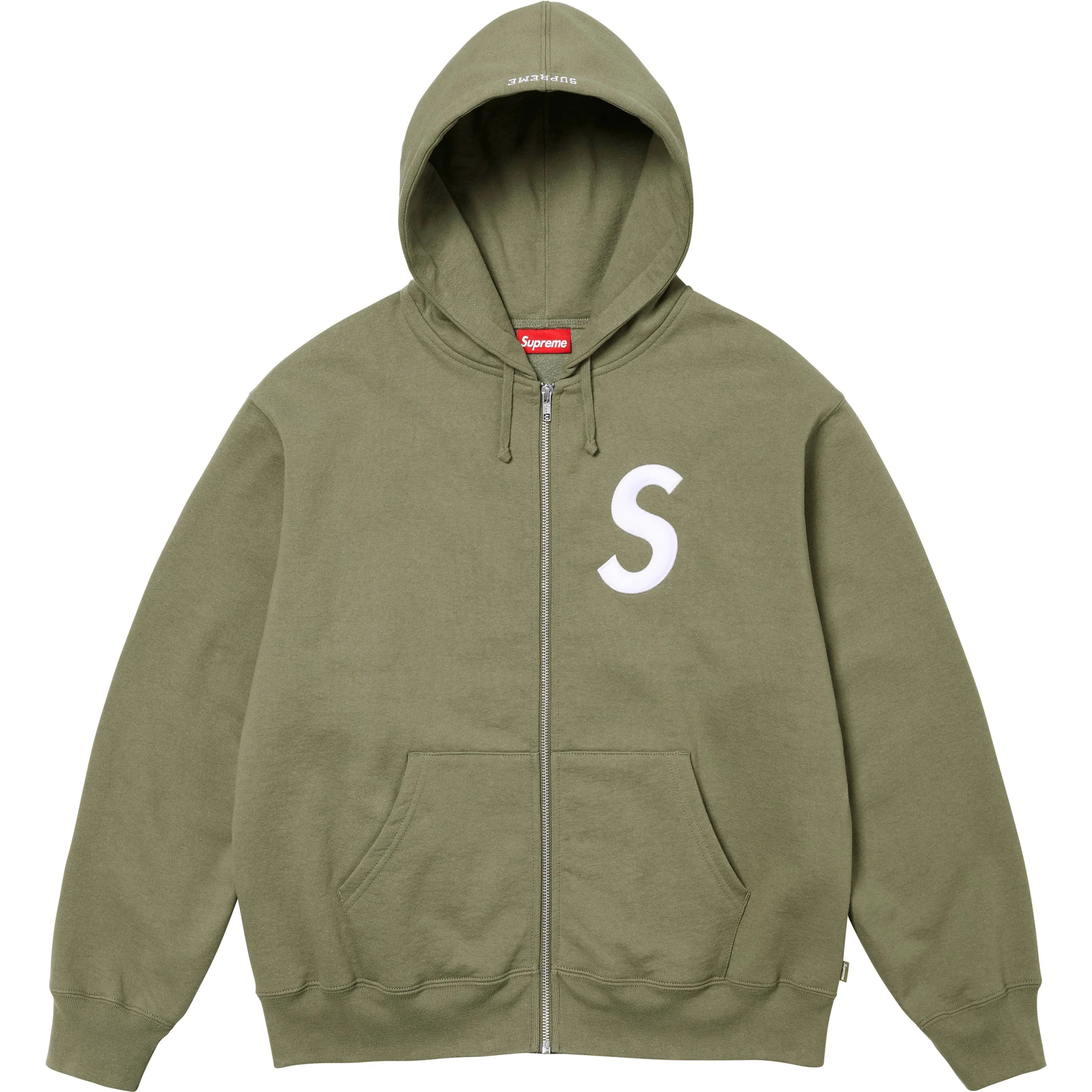 S Logo Zip Up Hooded Sweatshirt view 3